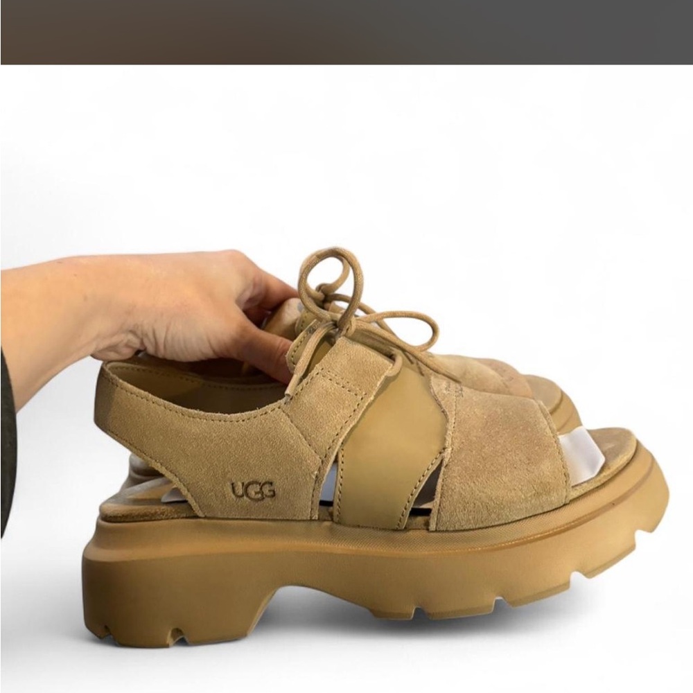 UGG Women's Tan Platform Sandals size 7 new
